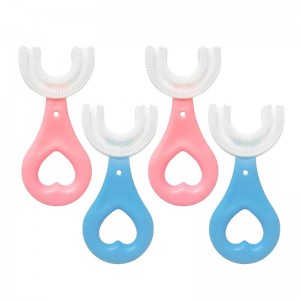 Εργοστασιακή προσφορά, χειροκίνητη οδοντόβουρτσα για τα παιδιά, σιλικόνη U-shape στοματική περιποίηση βούρτσα καθαρισμού, καθαριστικό δόντι μωρών